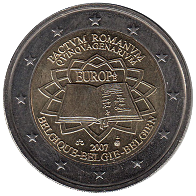 2 euros conmemorativa 50º Aniversario del Tratado de Roma